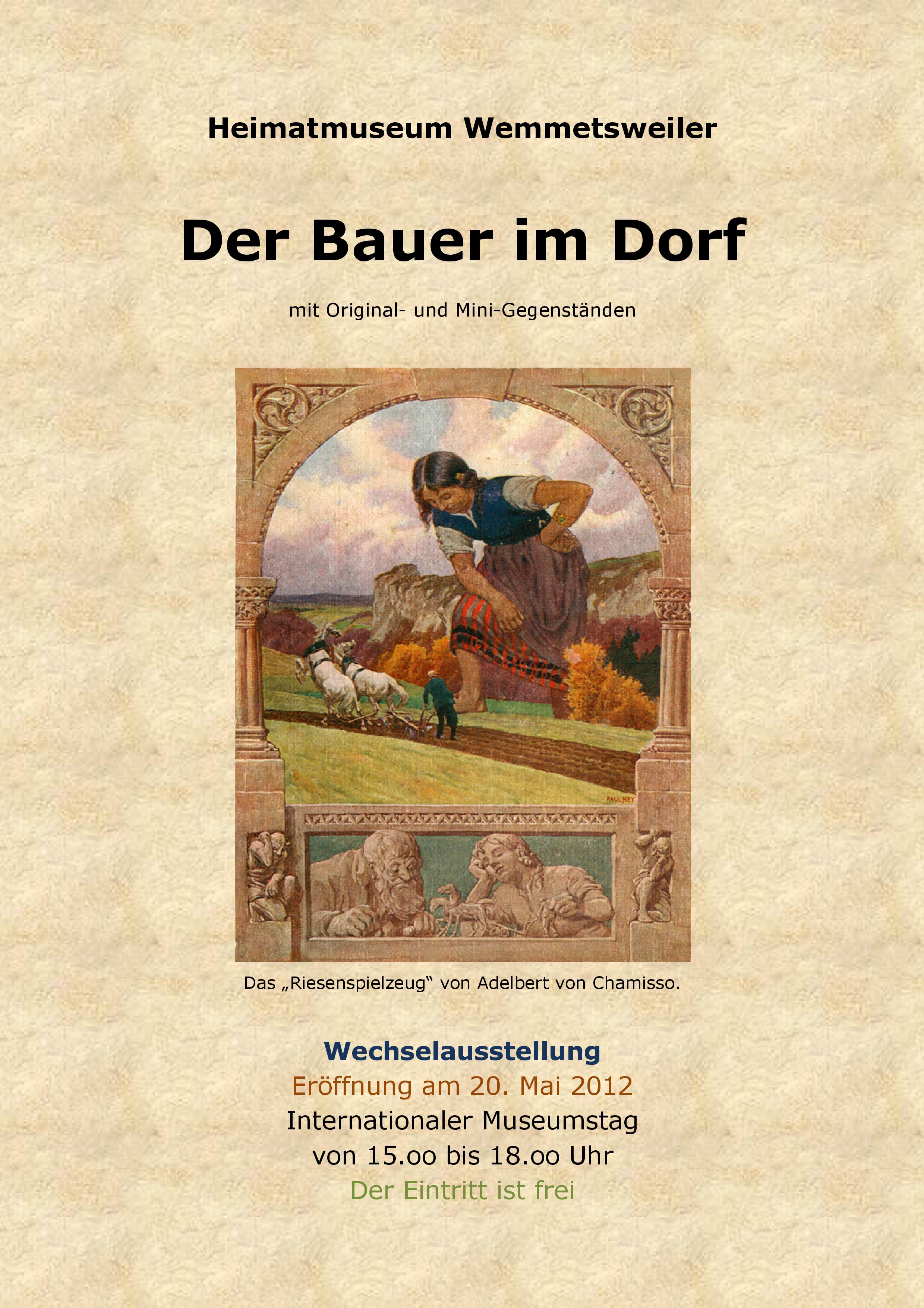 Der Bauer im Dorf