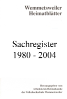 Sachregister