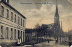 Gasthaus von Joh. Wachter (1908 erworben von Joh. Dörr) und kath. Pfarrkirche mit Brücke über die Ill.